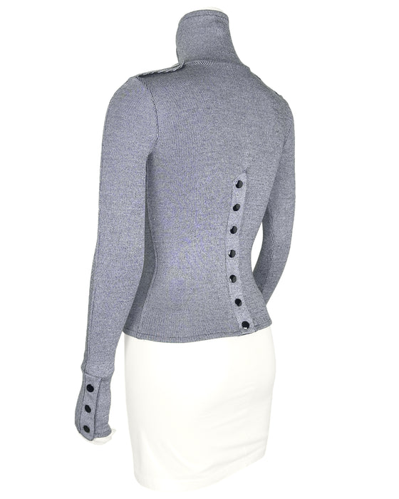 Balenciaga by Nicolas Ghesquière Fall 2003 “Sci-Fi” Ribbed Turtleneck Sweater