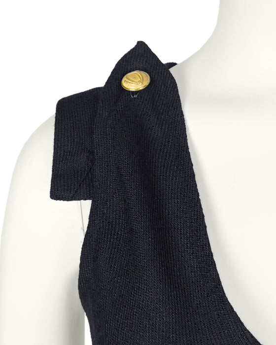 Balenciaga by Nicolas Ghesquière Spring Summer 2005 Runway Silk Spiral Zip Dress