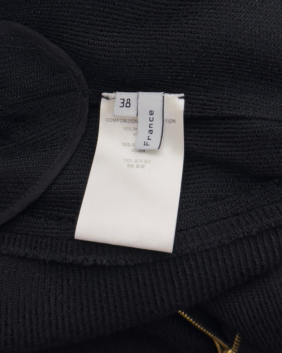 Balenciaga by Nicolas Ghesquière Spring Summer 2005 Runway Silk Spiral Zip Dress