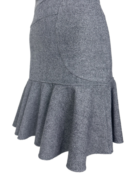 Balenciaga by Nicolas Ghesquiere Fall 2002 Cubist Mixed Media Dress