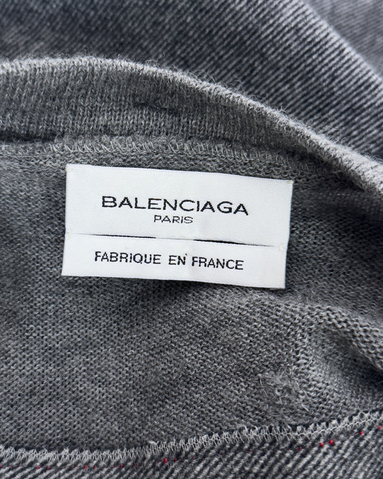 Balenciaga by Nicolas Ghesquiere Fall 2002 Cubist Mixed Media Dress