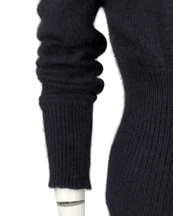 Balenciaga by Nicolas Ghesquière Fall 2001 Le Dix Runway Cut-Out Wool Sweater