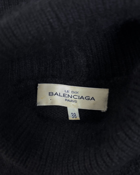Balenciaga by Nicolas Ghesquière Fall 2001 Le Dix Runway Cut-Out Wool Sweater