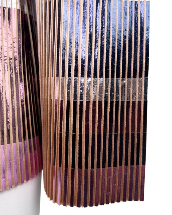 Pink Metallic Pleated Jacket