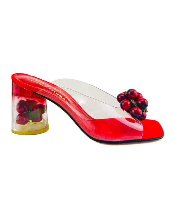 Red Love & Desire by Beverly Feldman Mules