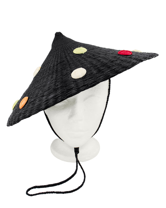 Black Straw and Polka Dot Chapeaux