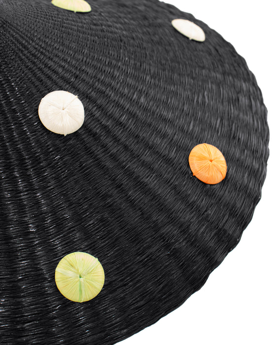 Black Straw and Polka Dot Chapeaux