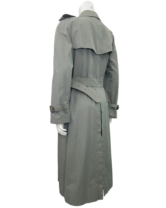 Green  Classic Trench Coat