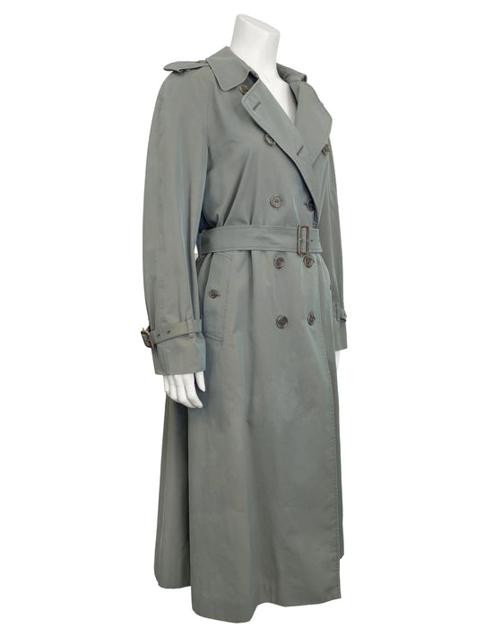 Green  Classic Trench Coat