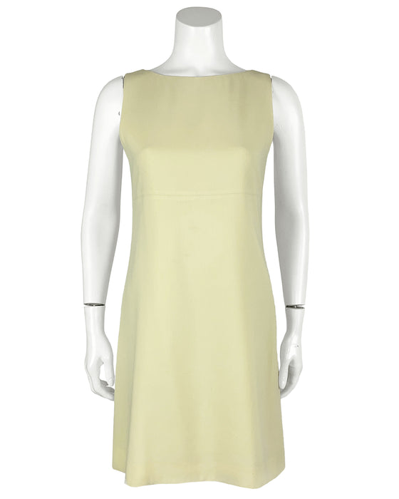 Yellow-Green Dress & Jacket Ensemble