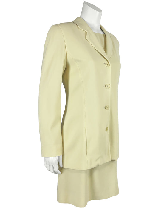 Yellow-Green Dress & Jacket Ensemble