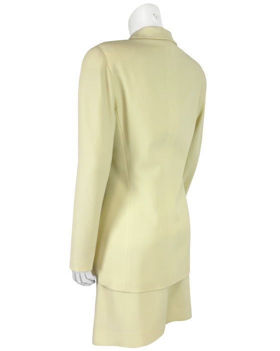 Yellow-Green Dress & Jacket Ensemble