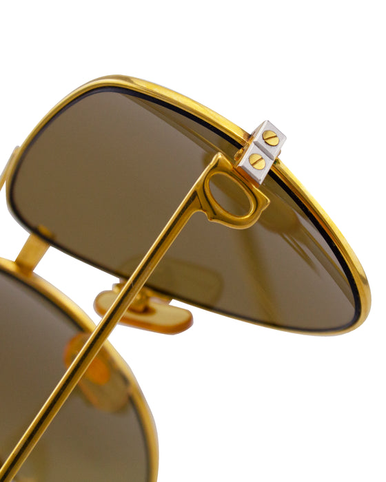 Gold Tone Romance Santos Aviators