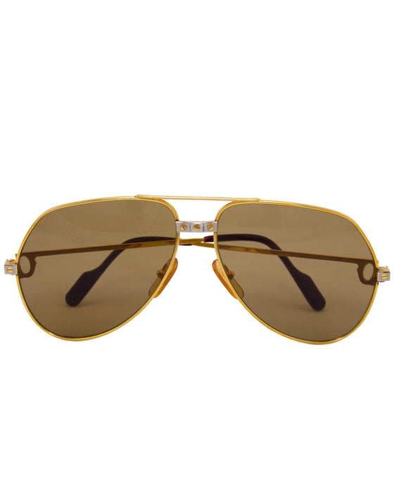 Gold Tone Romance Santos Aviators