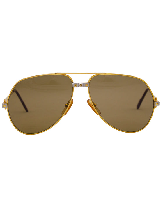 Gold Tone Romance Santos Aviators