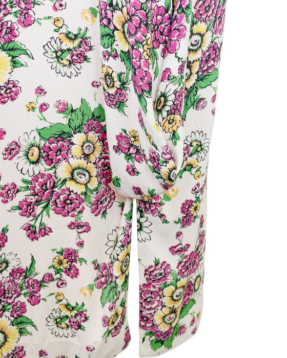 Floral Print Crepe Maxi Dress