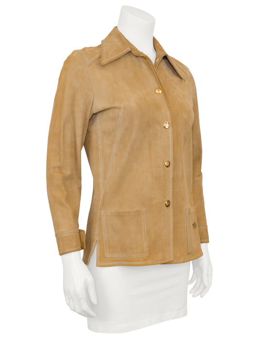 Tan Suede Lightweight Jacket