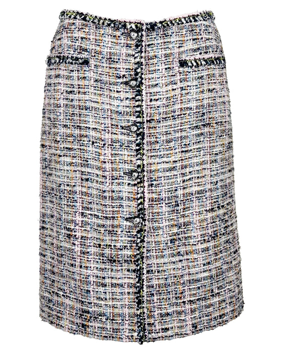 Multi Colour Bouclé Skirt