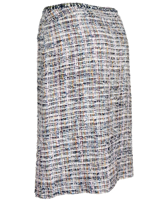 Multi Colour Bouclé Skirt