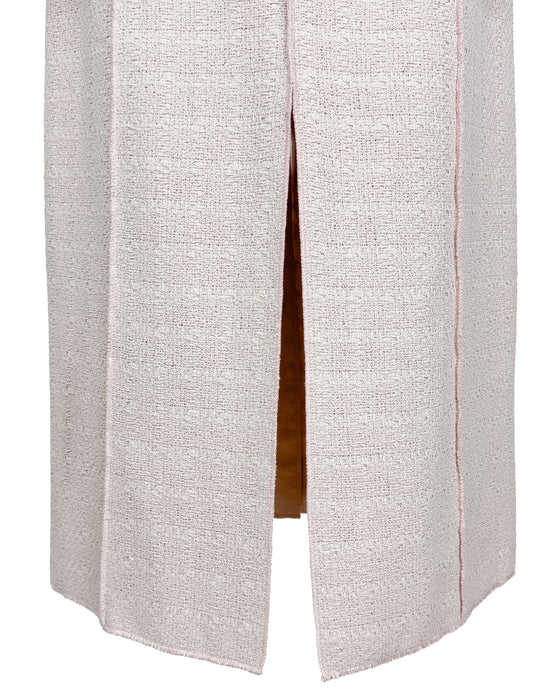 Pink Cotton and Viscose Skirt Suit