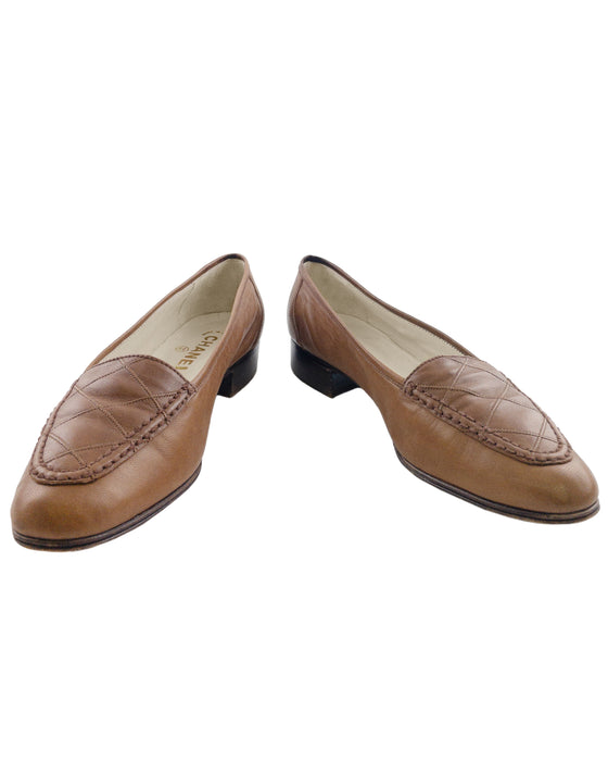Tan Kid Leather Loafer
