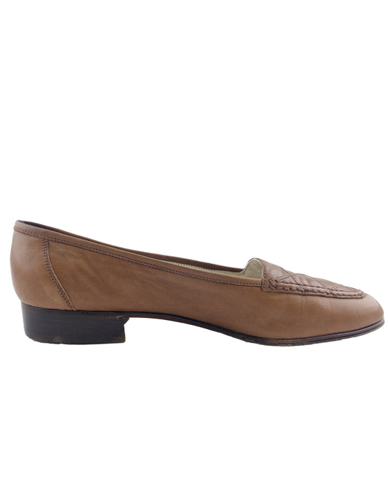 Tan Kid Leather Loafer