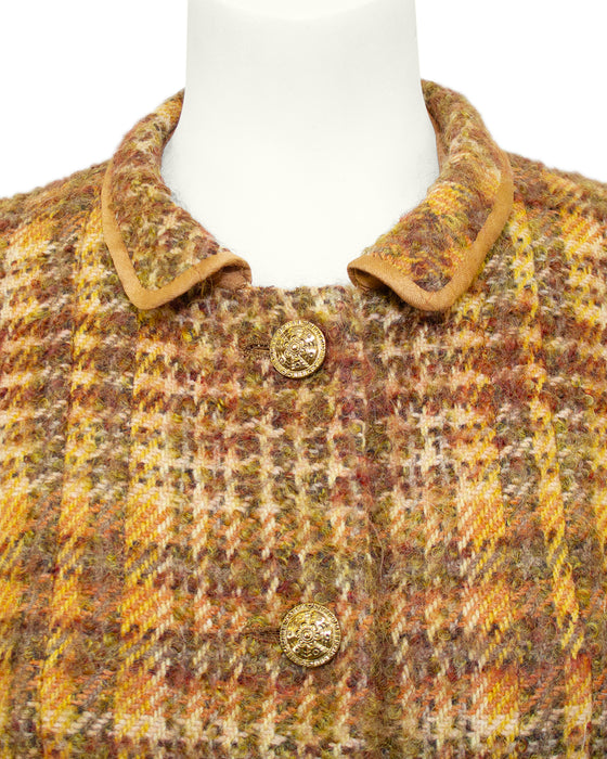 Copper Tweed Jacket and Dress Ensemble