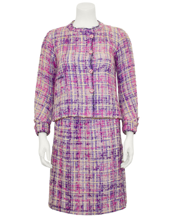 Pink and Purple Tweed Ensemble