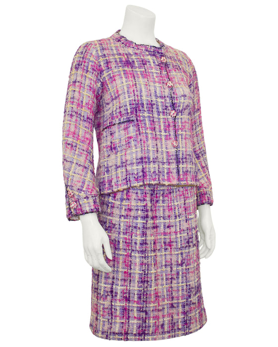 Pink and Purple Tweed Ensemble