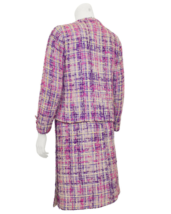 Pink and Purple Tweed Ensemble