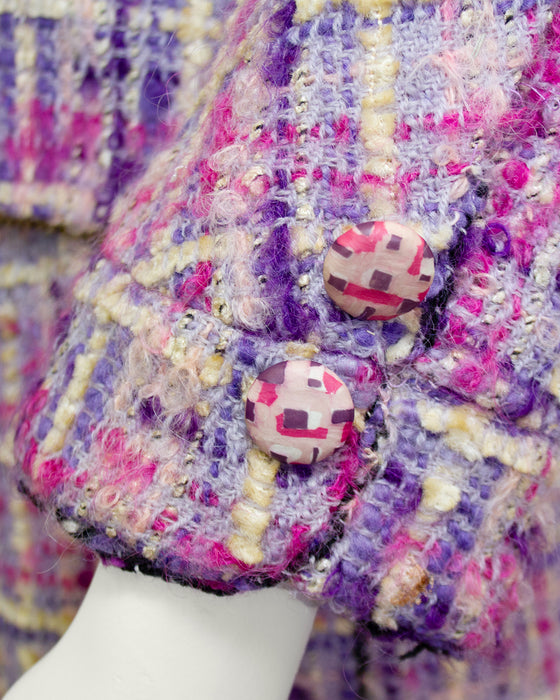 Pink and Purple Tweed Ensemble