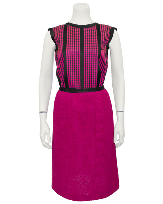 Pink and Black Haute Couture Three Piece Ensemble