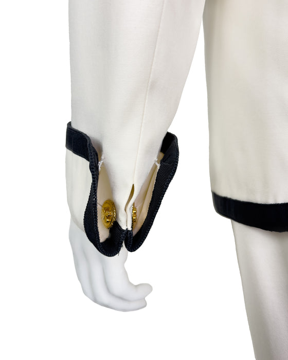 Cream Cotton Skirt Suit