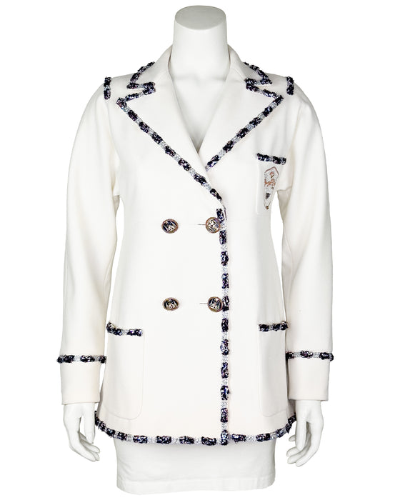 White Cashmere Blend Jacket