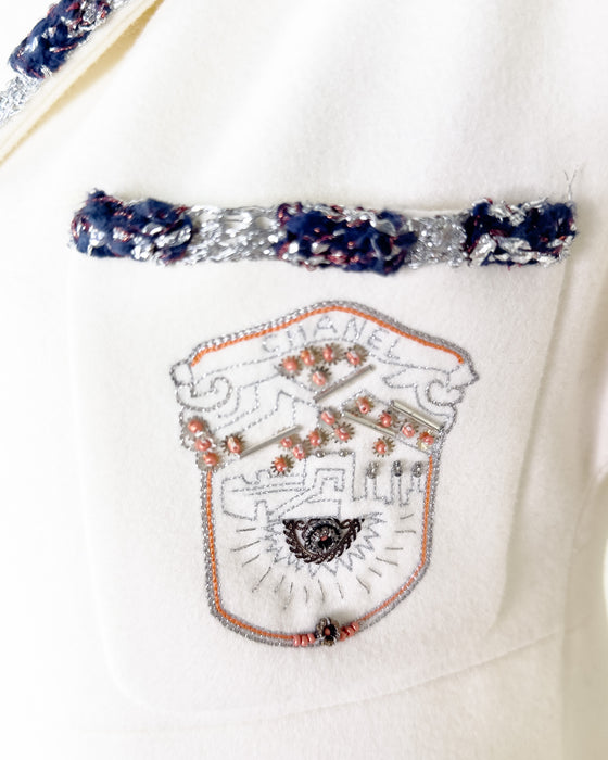 White Cashmere Blend Jacket