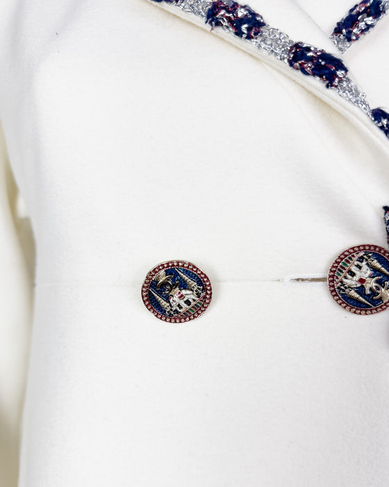White Cashmere Blend Jacket