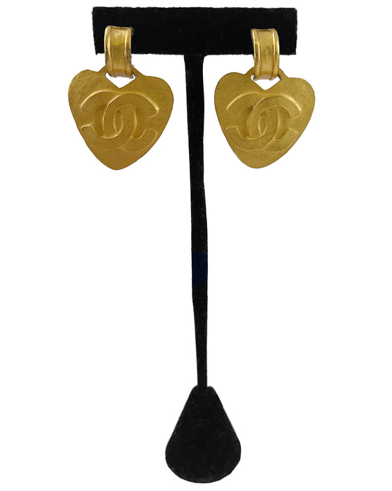 Heart Clip on Statementn Earring