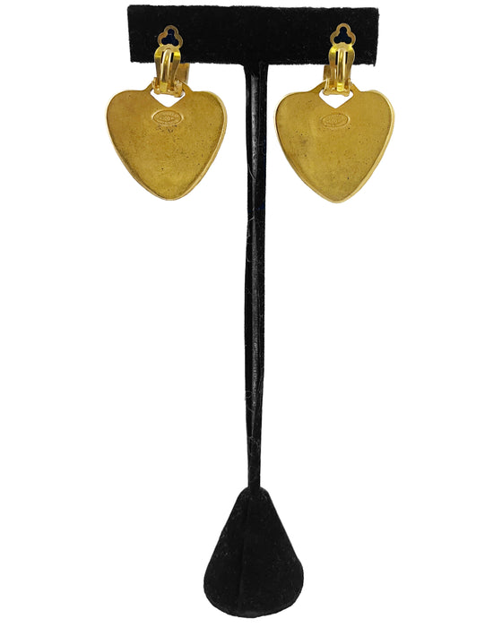 Heart Clip on Statementn Earring
