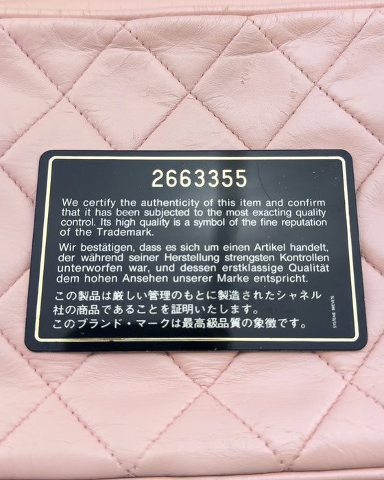 Pink Quilted Mini Camera Bag