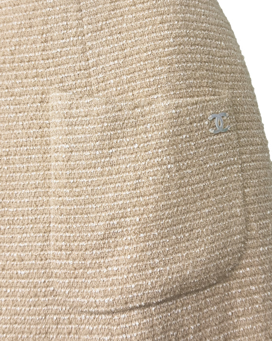 Light Tan Wool Skirt Suit