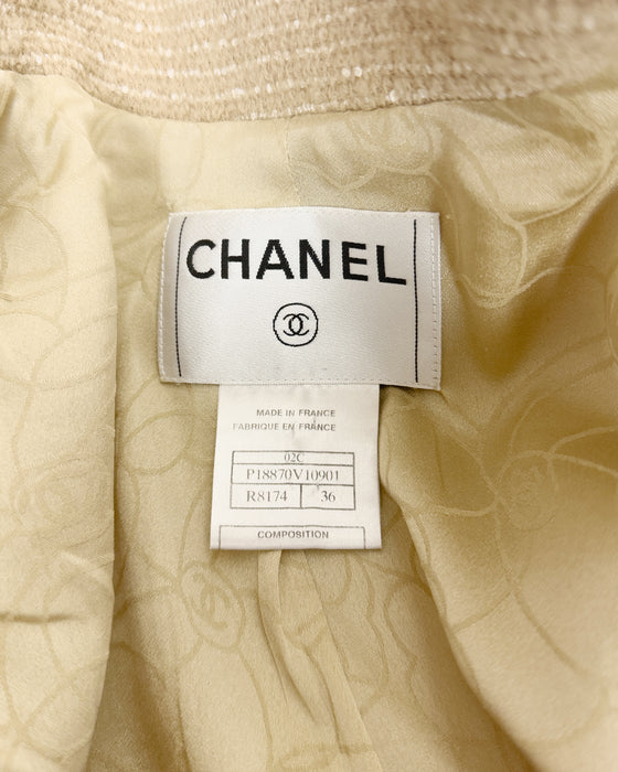 Light Tan Wool Skirt Suit