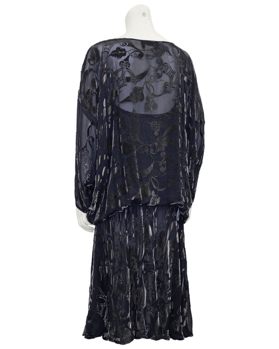 Gunmetal Devoree Velvet Dress