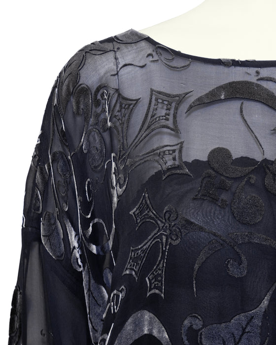 Gunmetal Devoree Velvet Dress