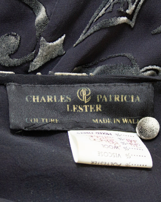 Gunmetal Devoree Velvet Dress