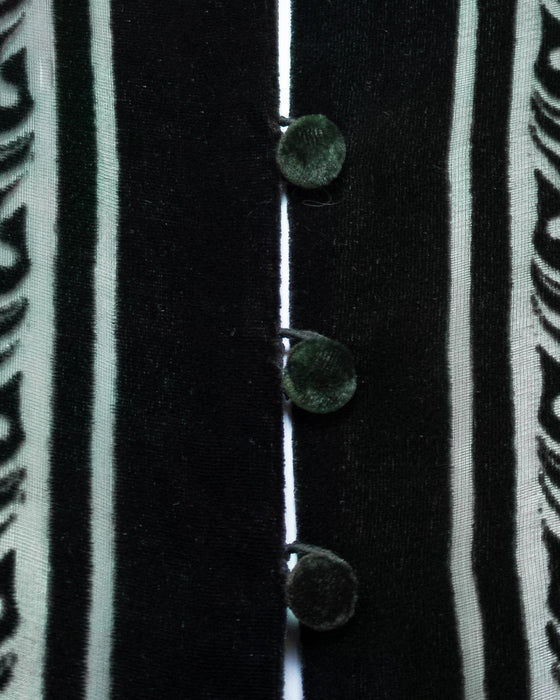 Black Devoree Velvet Capelet