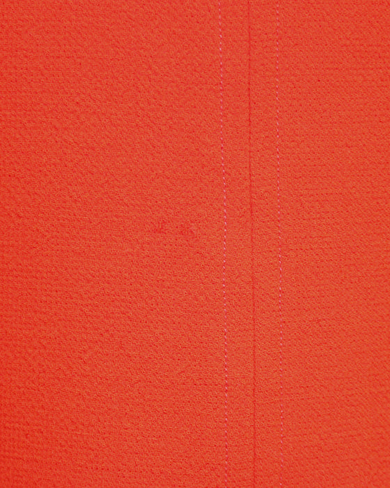 Orange Wool Shift Dress