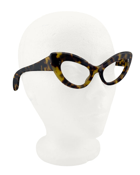 Faux Tortoise Cat-Eye Glass Frames