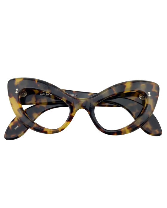 Faux Tortoise Cat-Eye Glass Frames