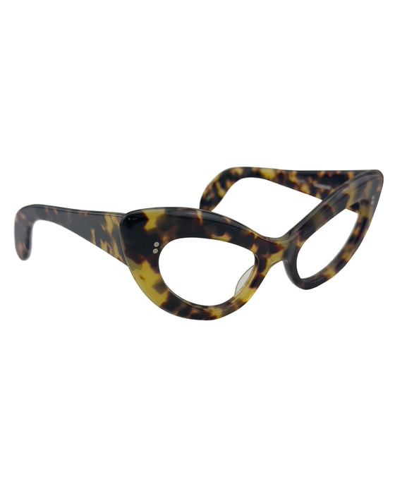 Faux Tortoise Cat-Eye Glass Frames