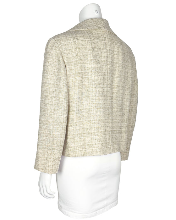 Cream Wool and Linen Jacket